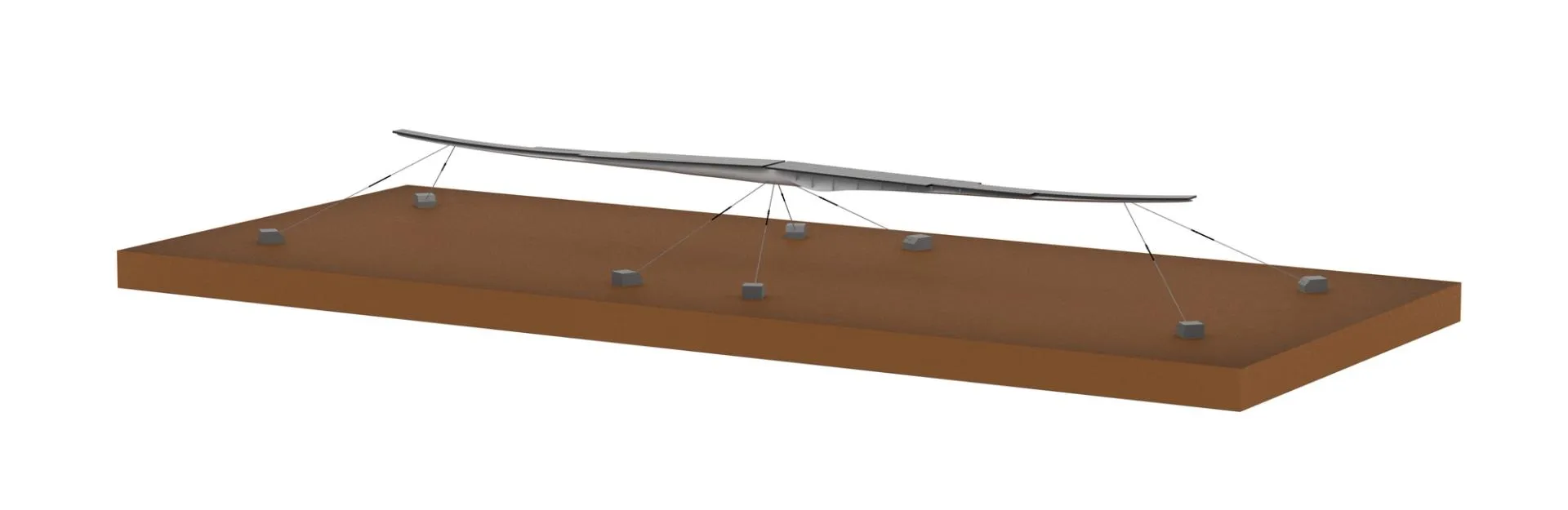 Floating solar panel arrays on water